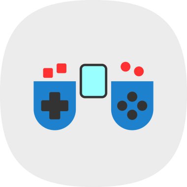 Gamepad Konsol vektör illüstrasyonu