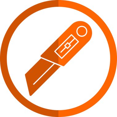 Cutter ağ simgesi vektör illüstrasyonu