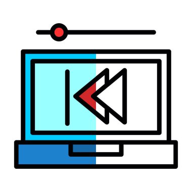 Geri dön, oku geri götür, sol vektör simgesi. Geriye, önceki düğme 