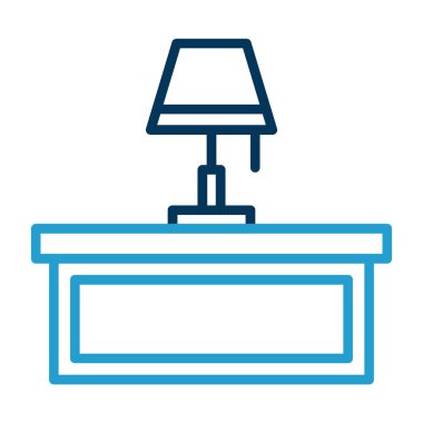 Lamba ikonu. Ağ için lamba vektör simgelerinin basit çizimi