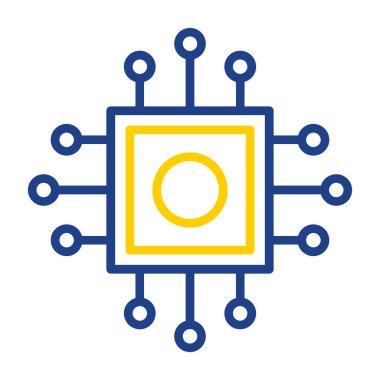 İşlemci, işlemci vektör simgesi