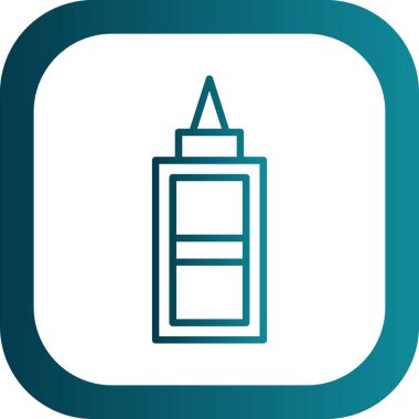 Düzeltme sıvısı. Web simgesi basit illüstrasyon