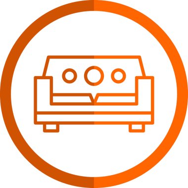 Kanepe. Web simgesi basit tasarım