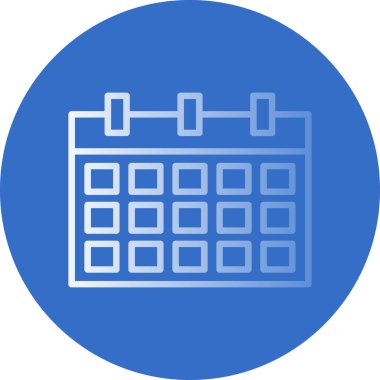 basit takvim simgesini, vektör çizim