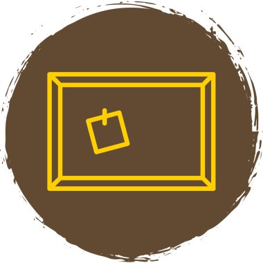 Mantar tahtası web simgesi vektör illüstrasyonu