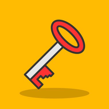 Anahtar. Web simgesi basit illüstrasyon