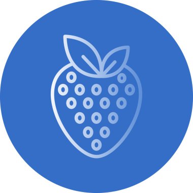 Çilek simgesi, vektör çizimi 