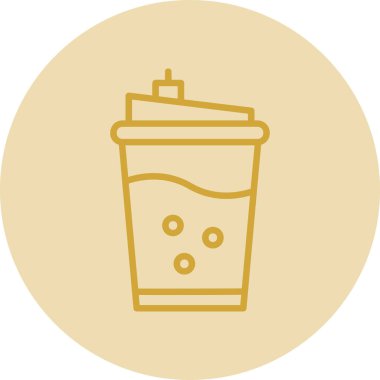 Kahve. Web simgesi basit illüstrasyon