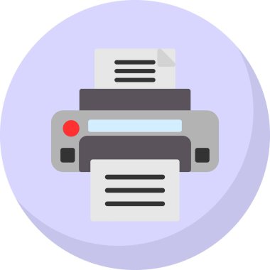  yazıcı web simgesi basit illüstrasyon
