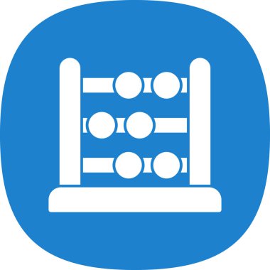 abacus web simgesi vektör illüstrasyonu