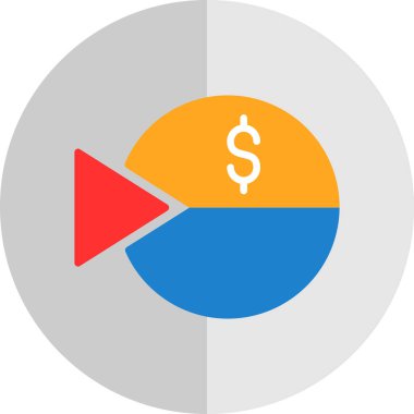 Dolar simgesi vektör illüstrasyonu