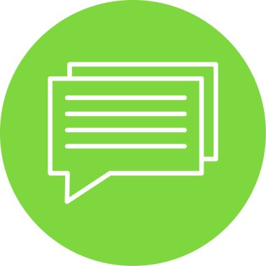 sohbet baloncuğu ileti vektör çizgisi simgesi 