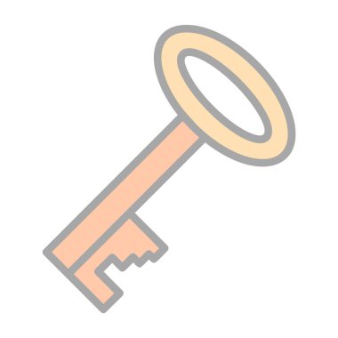 Anahtar. Web simgesi basit illüstrasyon