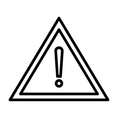 warning sign. web icon simple illustration