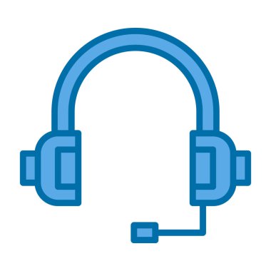 Kulaklık. Web simgesi basit illüstrasyon                          