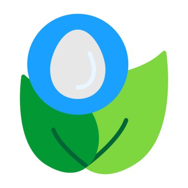 Yumurta simgesi vektör illüstrasyonu