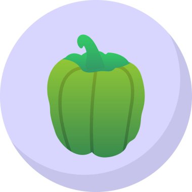 çan biberi simgesi, vektör illüstrasyonu