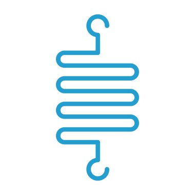 Beyaz arkaplanda izole edilmiş Noel çelengi simgesi