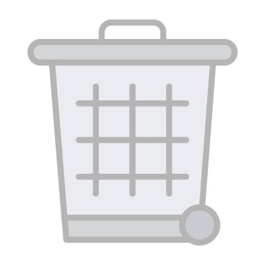 Çöp kutusu vektör illüstrasyonuName 