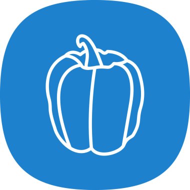 çan biberi simgesi, vektör illüstrasyonu