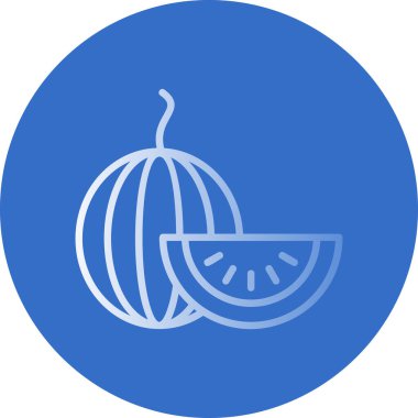 Karpuz simgesi basit illüstrasyon