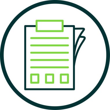 belge simgesi, vektör illüstrasyonu basit tasarım