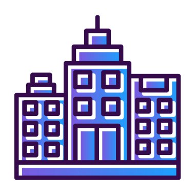 modern yapı web simgesi, vektör illüstrasyonu