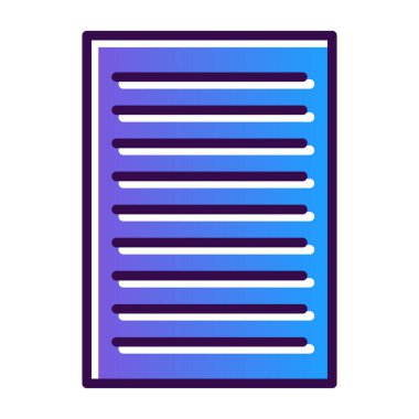 belge simgesi, vektör illüstrasyonu basit tasarım