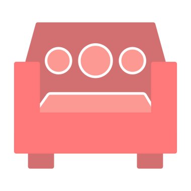 Kanepe. Web simgesi basit tasarım