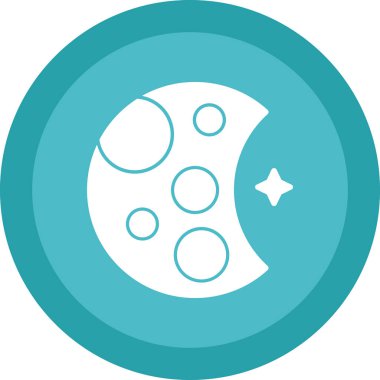 Ay simgesi, vektör illüstrasyonu basit tasarım