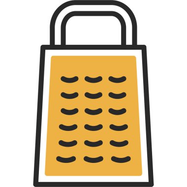 Grafik ve web tasarımı logo vektör illüstrasyonu için grater simgesi şablonu