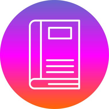 Kitap simgesinin vektör illüstrasyonu 