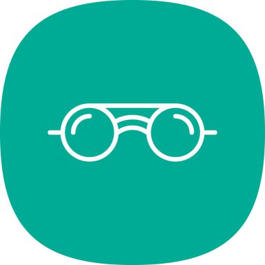 göz gözlük simge vektör çizim