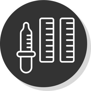 Şırınga vektör çizimi, basit tasarım