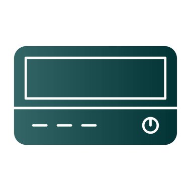 bilgisayar glif düz vektör simge