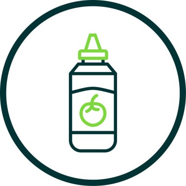 şişe simgesi vektör illüstrasyonu