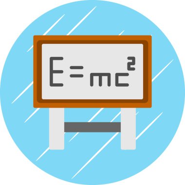 Fizik matematik vektörü simgesi