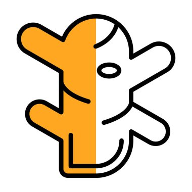 Zencefil kök simgesinin vektör illüstrasyonu 