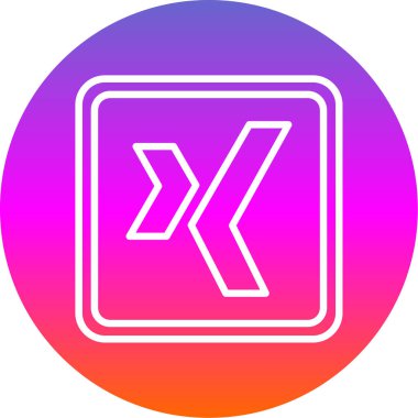 Bir harf simgesinin vektör illüstrasyonu