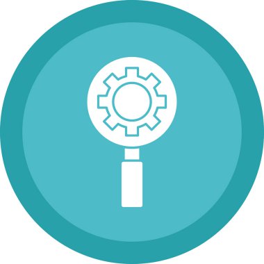 Büyütme cam simgesi vektör illüstrasyonu 