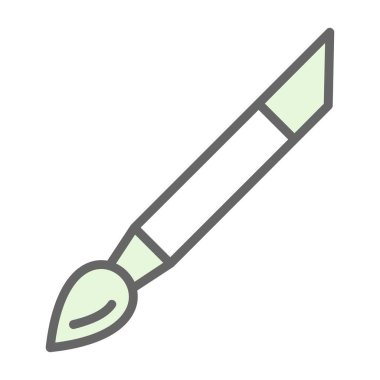 Boya fırçası simgesinin vektör illüstrasyonu