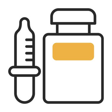 Enjeksiyon simgesi, satır ve doldurma biçimi olan şırınga