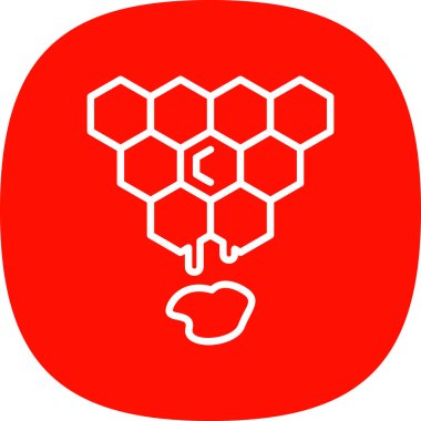 Basit Bal simgesi, vektör illüstrasyonu