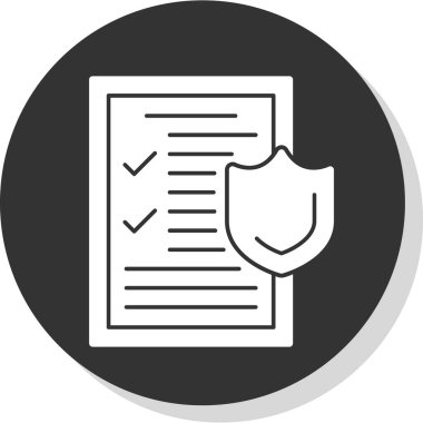 tıbbi sigorta simge vektör çizim