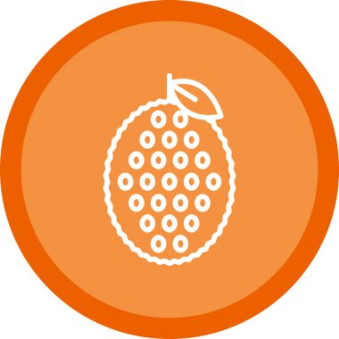 taze Jackfruit ikon vektör çizimi tasarımı