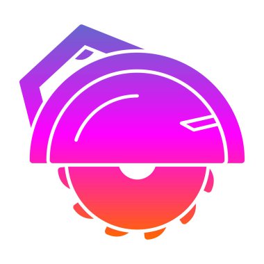 Bir kaskın vektör illüstrasyonu