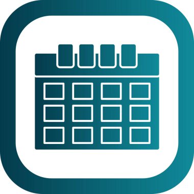 basit takvim simgesini, vektör çizim