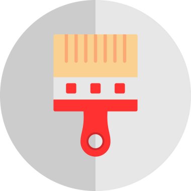 Boya fırçası simgesinin vektör illüstrasyonu