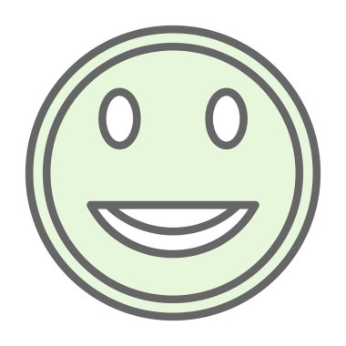 Moda tarzı ve vektör illüstrasyonunda emoji simgesi