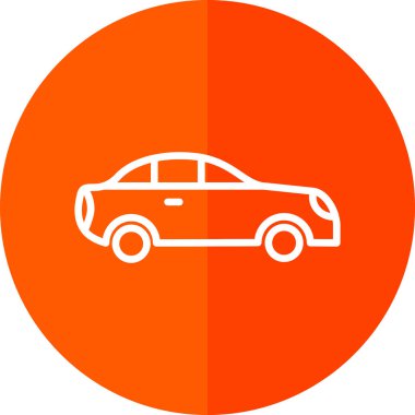 araba simgesi, vektör illüstrasyonu 